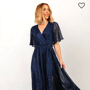 Blue Sparkling Baltic Born Dress XL